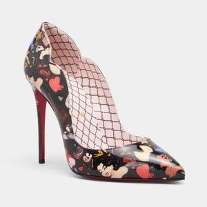 NEW Christian Louboutin & Dr Bored Hot Chick Pinup on black patent size 39.5